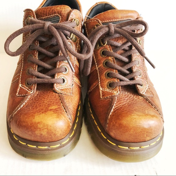 Dr Martens 9764 Tan Brown Grizzly Oxfords Sz 8 EUC - Picture 5 of 12